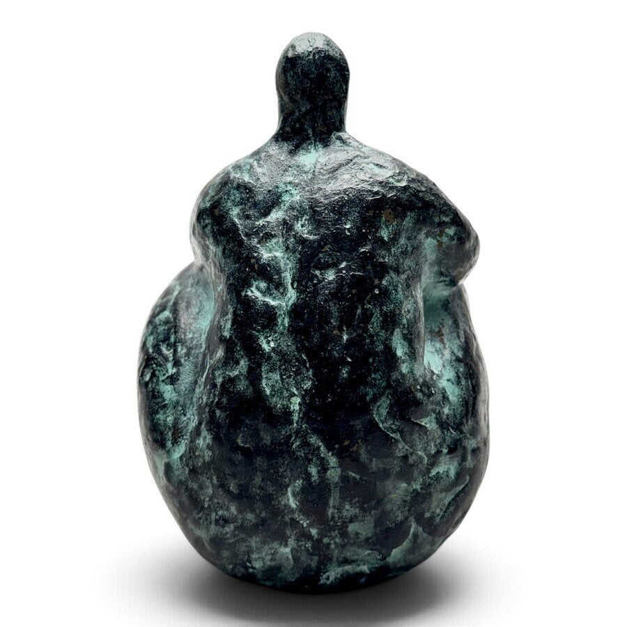 Catrien van Amstel (1950) - Bronzen sculptuur, oervrouw, Ophalen of Verzenden, Brons