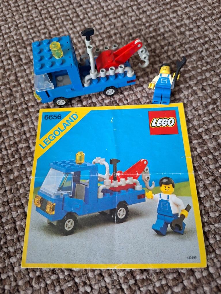 Vintage (jaren 80) Lego Legoland sleepwagen 6656, Compleet, Gebruikt, Overige thema's, Lego