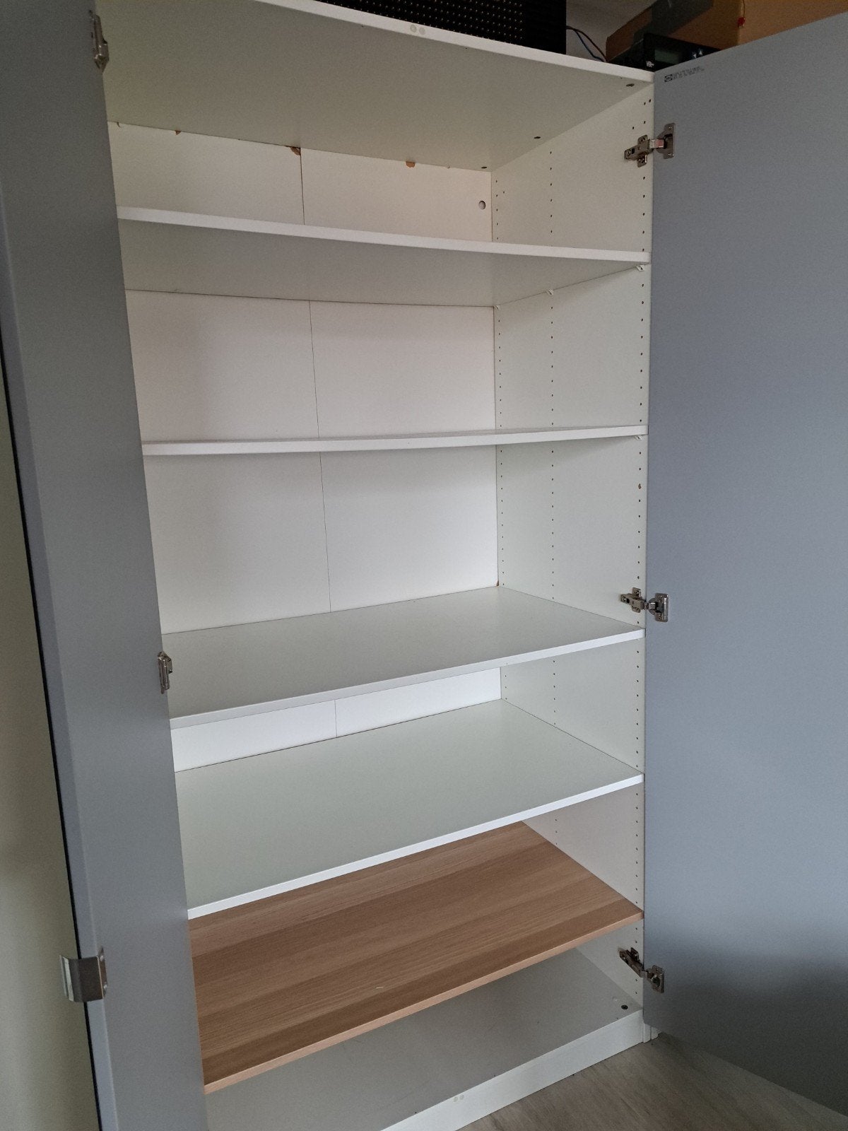 Ikea Pax kast met spiegel- en witte deuren, Ophalen, 100 tot 150 cm, 200 cm of meer, 50 tot 75 cm