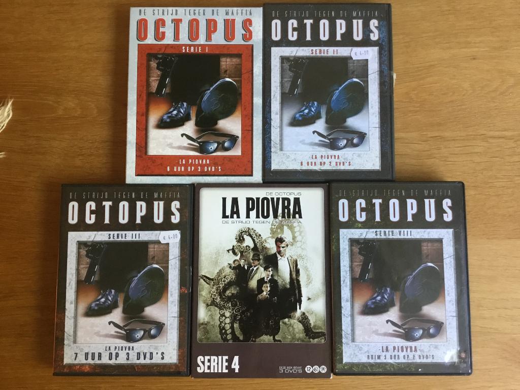 Octopus 1,2,3,4,8 Dvd, Alle leeftijden, Ophalen, Gebruikt, Overige genres