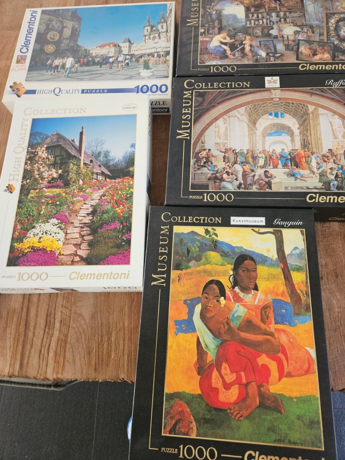 5x Clementoni puzzels 1000 st, Hobby en Vrije tijd, Denksport en Puzzels, Ophalen of Verzenden, 500 t/m 1500 stukjes, Zo goed als nieuw