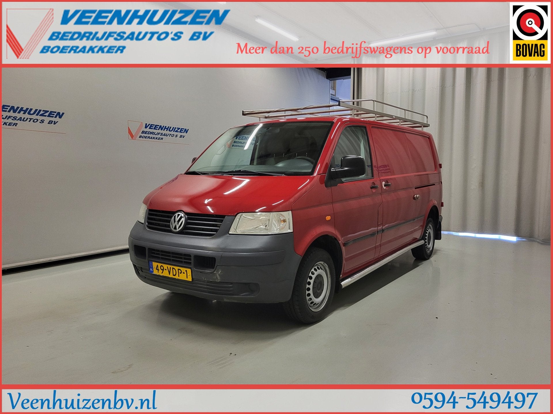 Volkswagen Transporter 2.5TDI L2/H1 Apk tot 11-6-2027!, Auto's, Voorwielaandrijving, Electronic Stability Program (ESP), Gebruikt