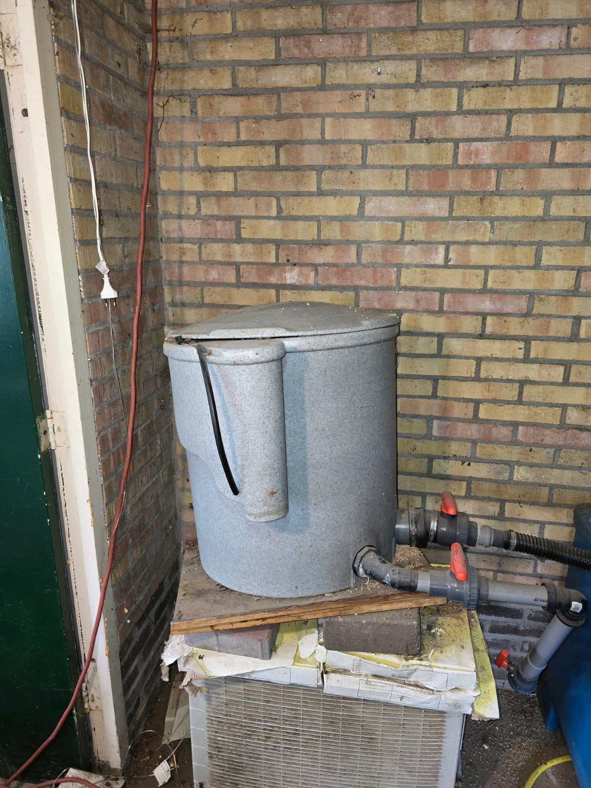 Vijverfilterinstallatie met vaten, Tuin en Terras, Ophalen of Verzenden, Gebruikt