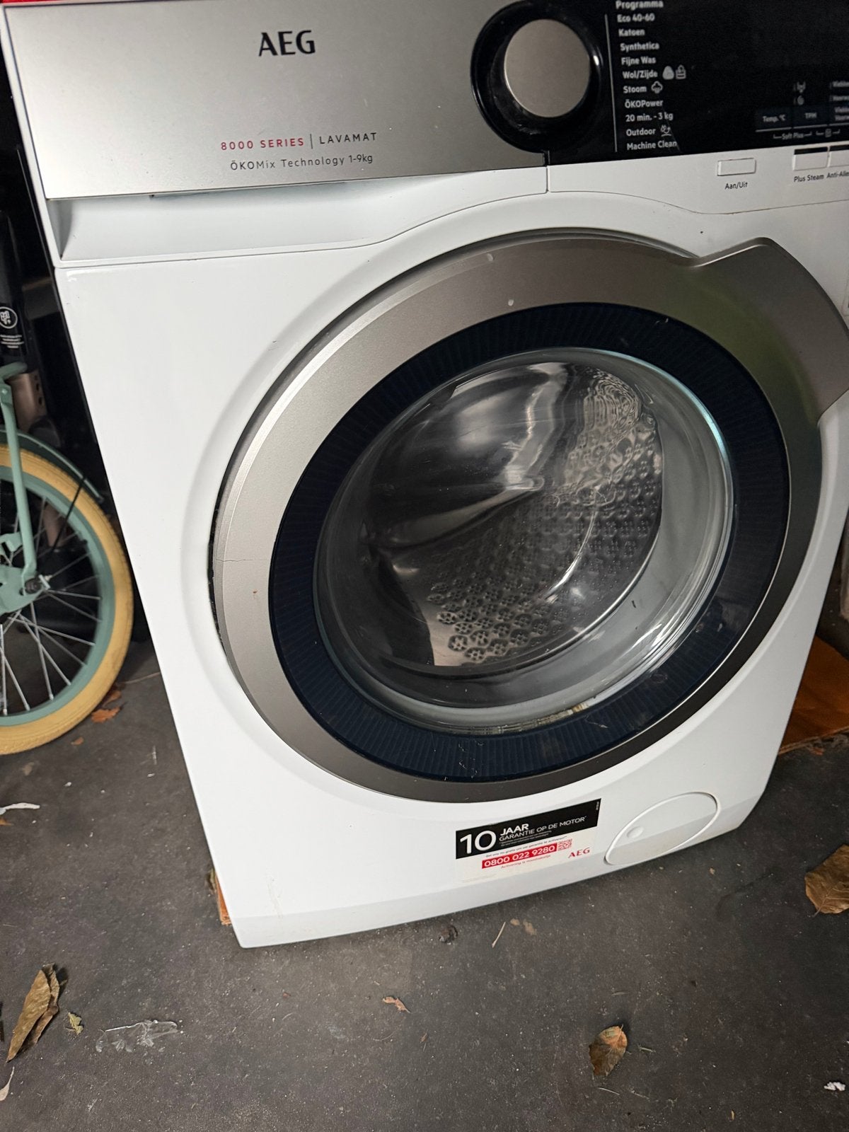 AEG ÖKOMix 8000 series wasmachine (1-9kg), 8 tot 10 kg, Ophalen, Gebruikt, Voorlader