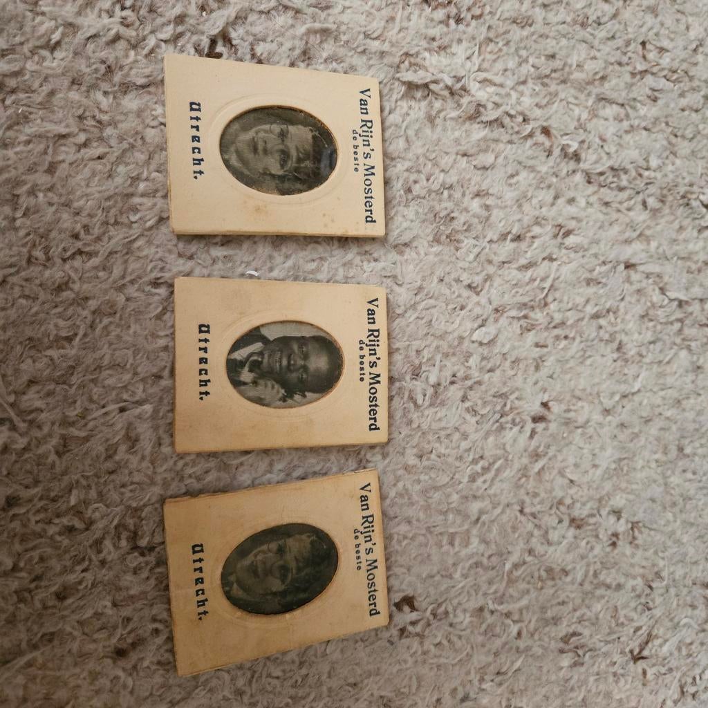 Vintage Van Rijn's Mosterd kaartjes - Utrecht, Ophalen of Verzenden, Gebruikt