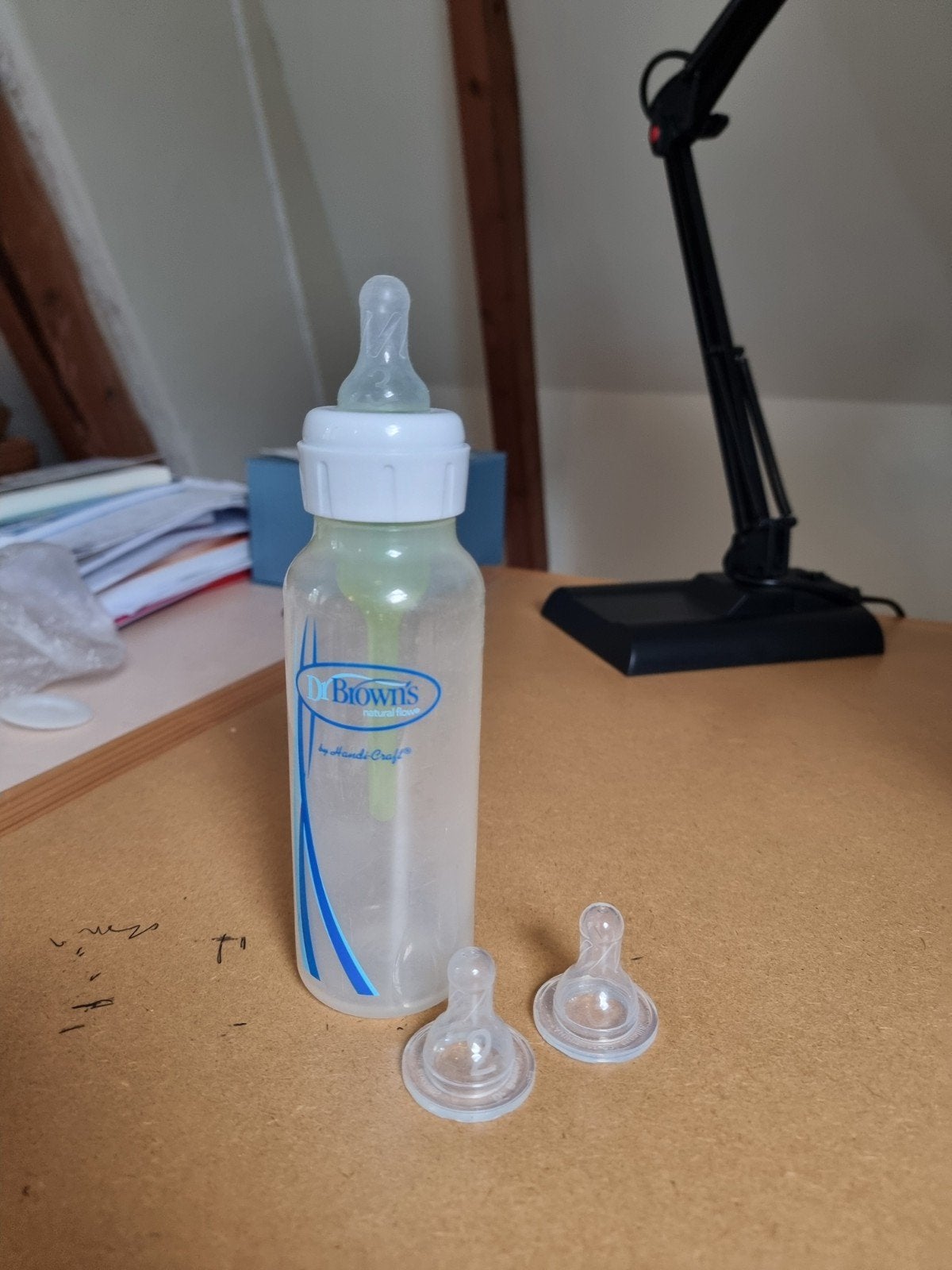 Dr. Brown's Fles met Spenen Maat 2 en 3, Ophalen, Gebruikt