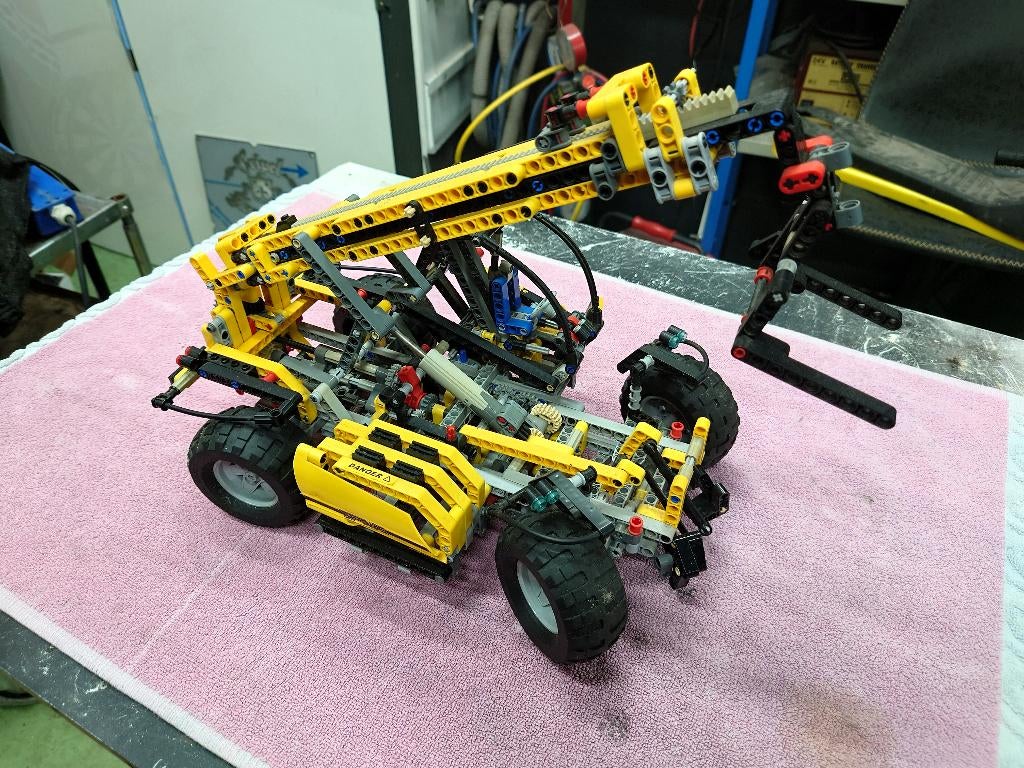 technisch lego 8295 telescopic handler, Ophalen of Verzenden, Gebruikt, Complete set, Lego
