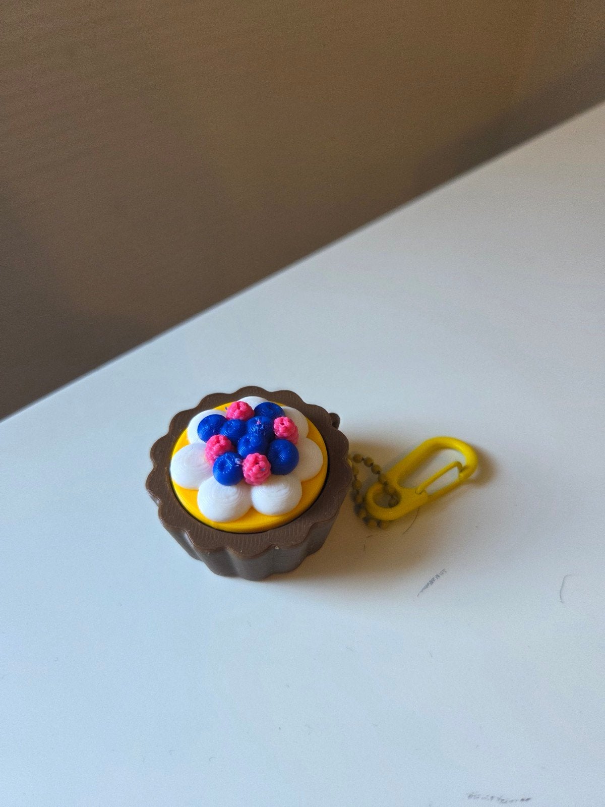 3D Geprinte Sleutelhanger Taart Clicker, Ophalen of Verzenden, Nieuw