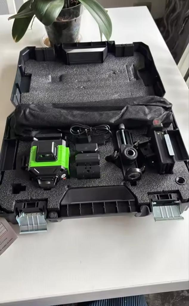 4D Kruislijnlaser (16 Lijnen) – Groen & Zelfnivellerend, Doe-het-zelf en Verbouw, Meetapparatuur, Ophalen of Verzenden