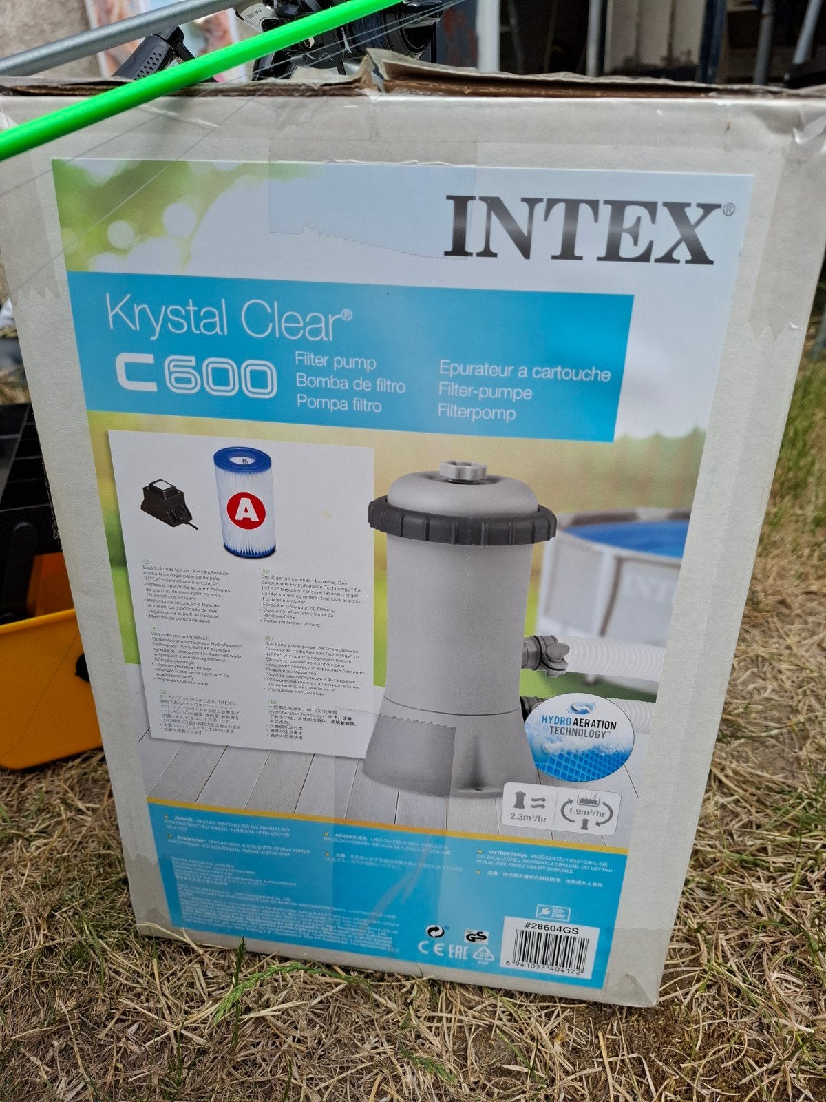 Intex Metal Frame Zwembad 2.44m x 51cm met filterpomp, Ophalen, Gebruikt, Rond, Opzetzwembad