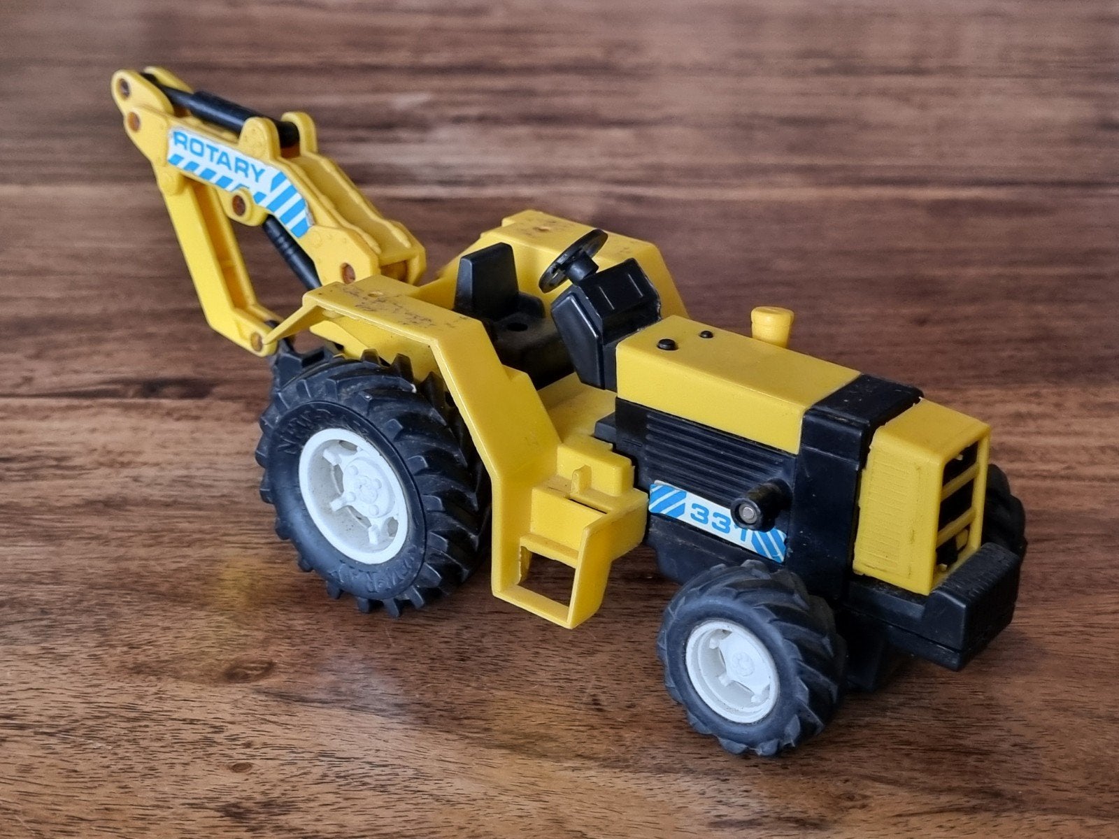 Vintage New Ray Toys Graafmachine/Tractor - Geel, Ophalen of Verzenden, Gebruikt