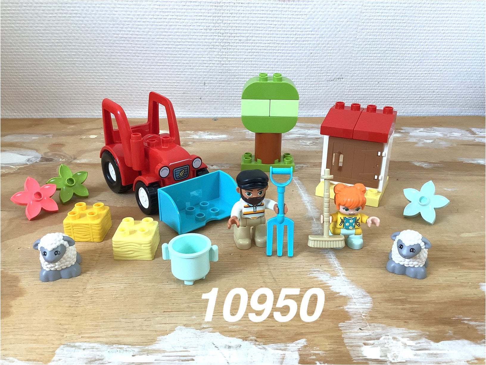 Duplo landbouw tractor dieren verzorgen 10950 (compleet) 12, Kinderen en Baby's, Speelgoed | Duplo en Lego, Ophalen of Verzenden
