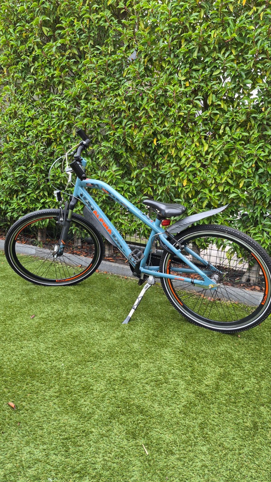 Alpina Trial kinderfiets matblauw / zwart 26 inc, Ophalen, Gebruikt, 26 inch of meer, Versnellingen