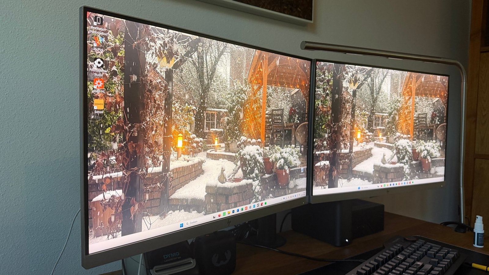 2x HP E243i monitoren (zonder voet), Ophalen, Draaibaar, Gebruikt, IPS