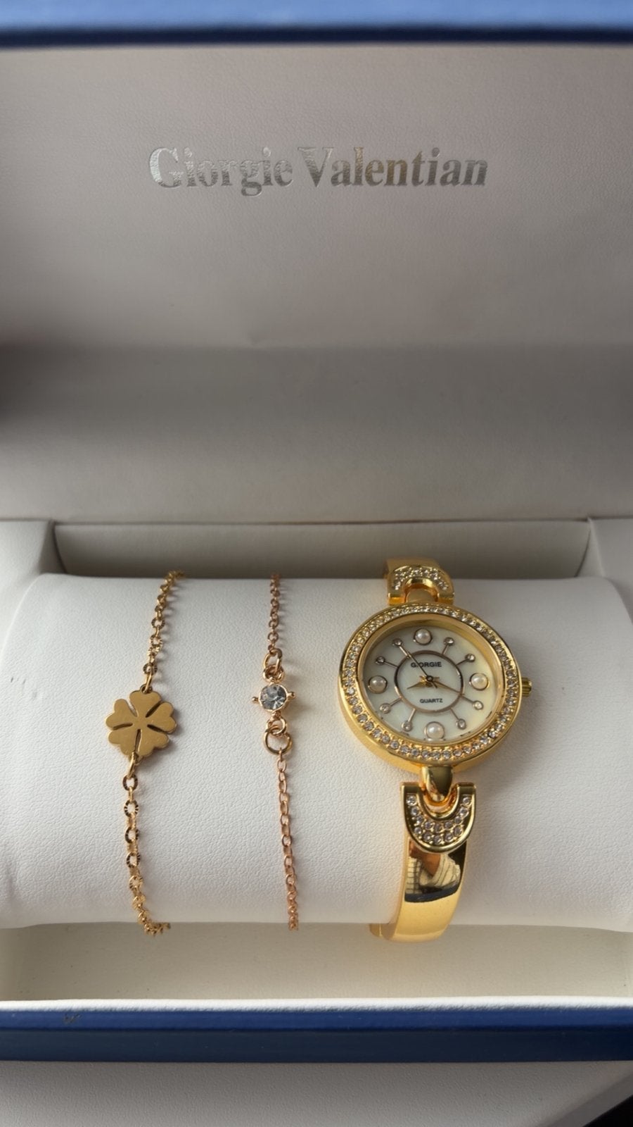 Giorgie Valentian armbanden + horloge, Ophalen of Verzenden, Zo goed als nieuw, Overige merken