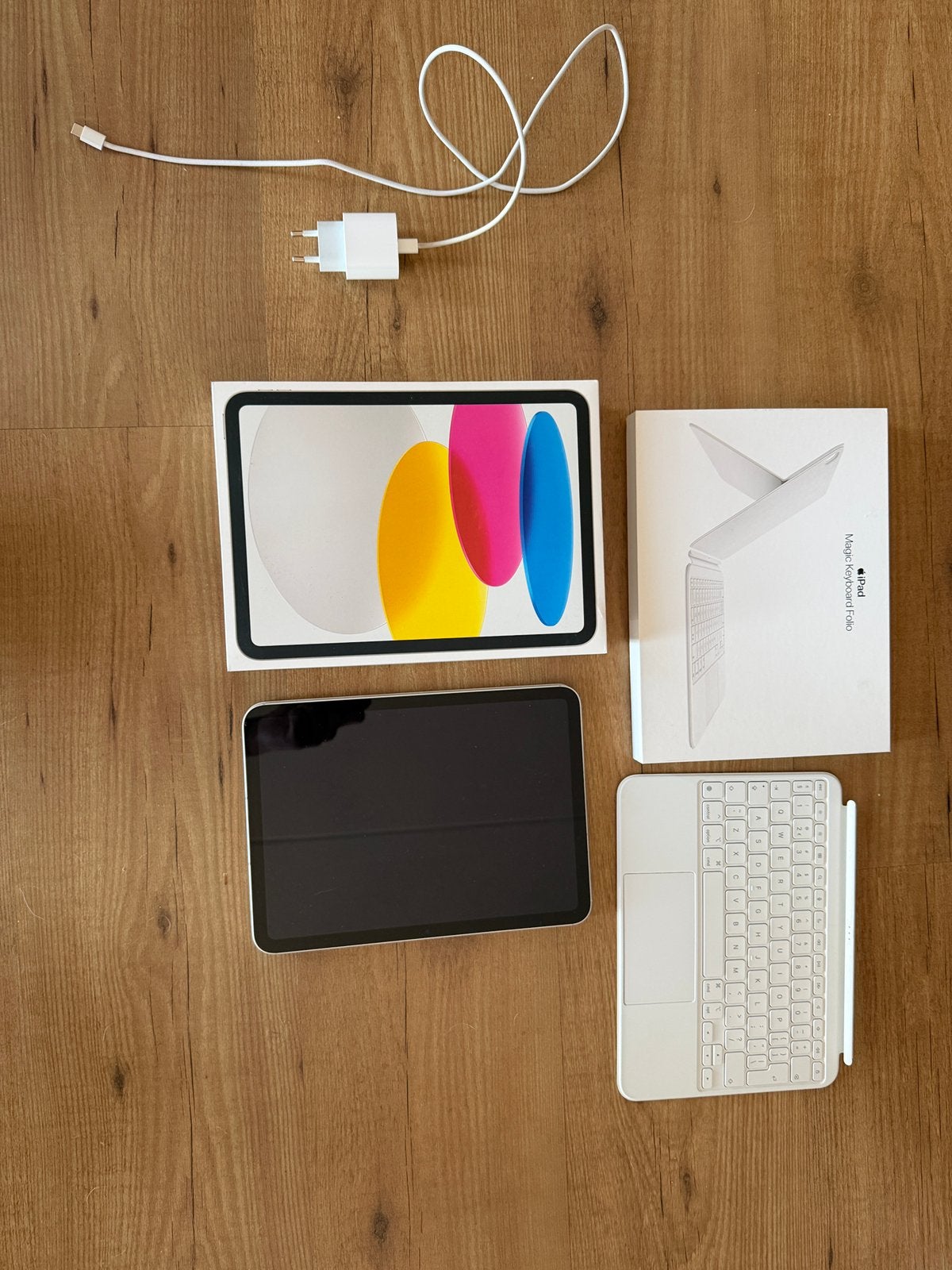 iPad 10e 64GB Wi-Fi + Cellular + Apple Magic Keyboard Folio, Apple iPad, 11 inch, Ophalen of Verzenden, Zo goed als nieuw