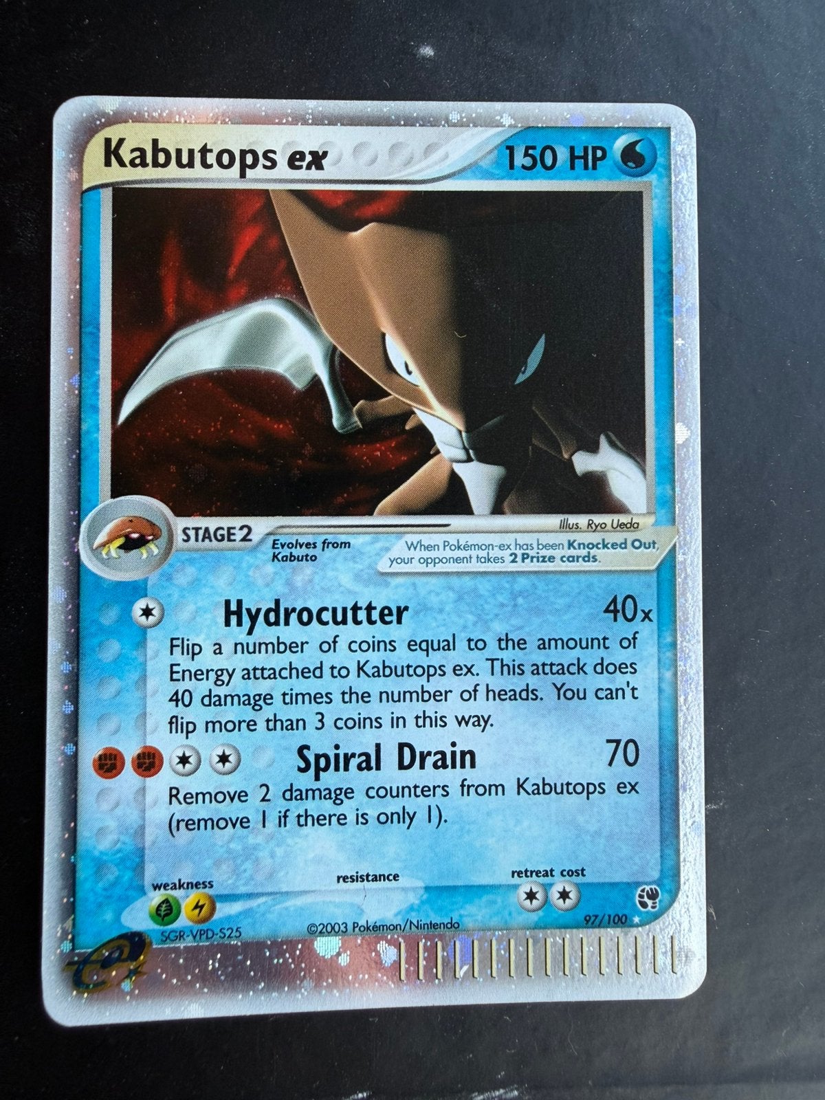 Kabutops EX sandstorm holo, Ophalen, Zo goed als nieuw
