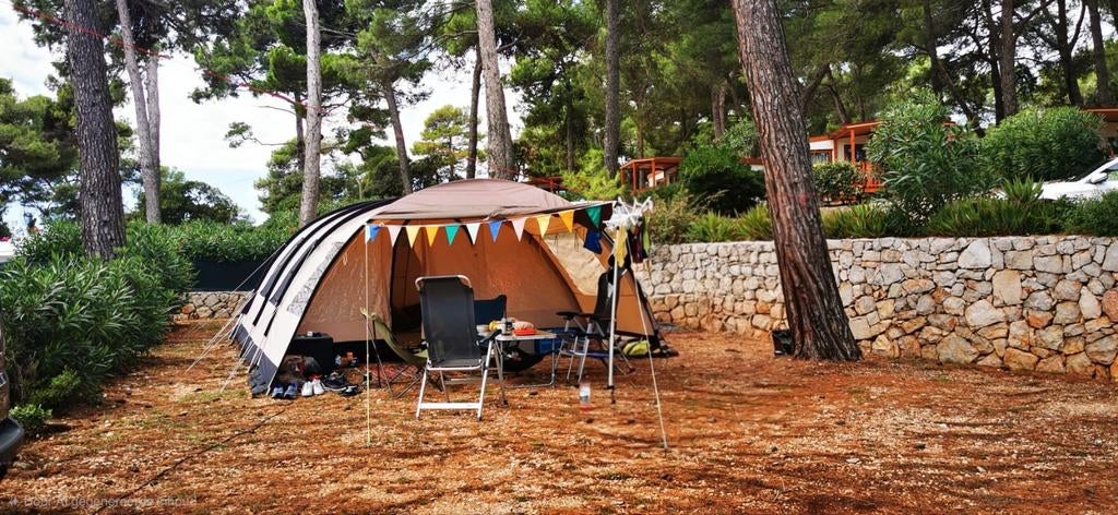 Obelink familia 6 tunneltent voor 6 personen incl voorwanden, Caravans en Kamperen, Tenten, Ophalen, Gebruikt, Tot en met 6