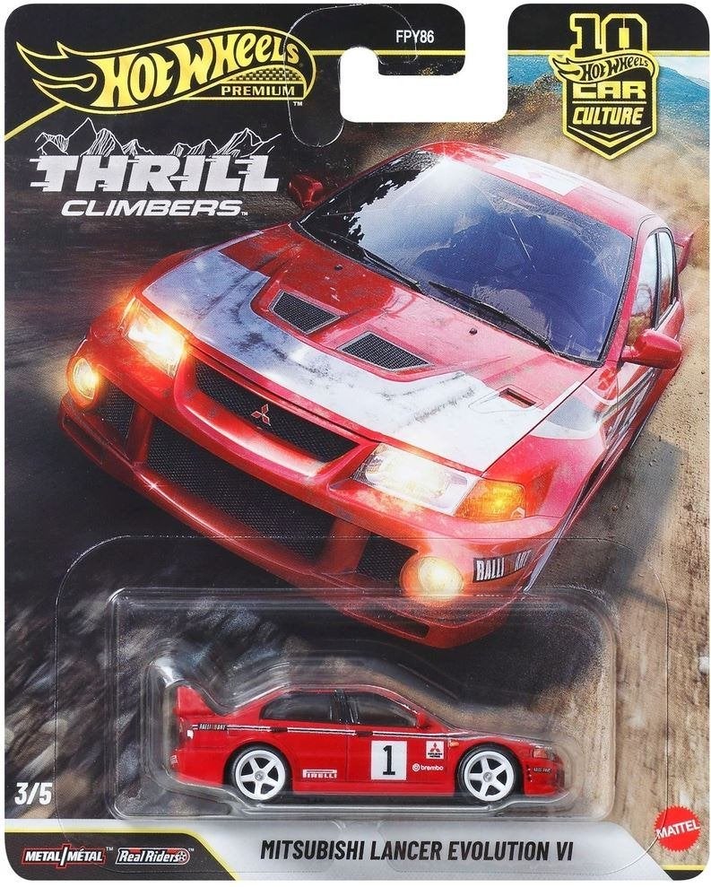 Hot Wheels Premium Mitsubishi Lancer Evo VI Thrill Climbers, Ophalen of Verzenden, Nieuw