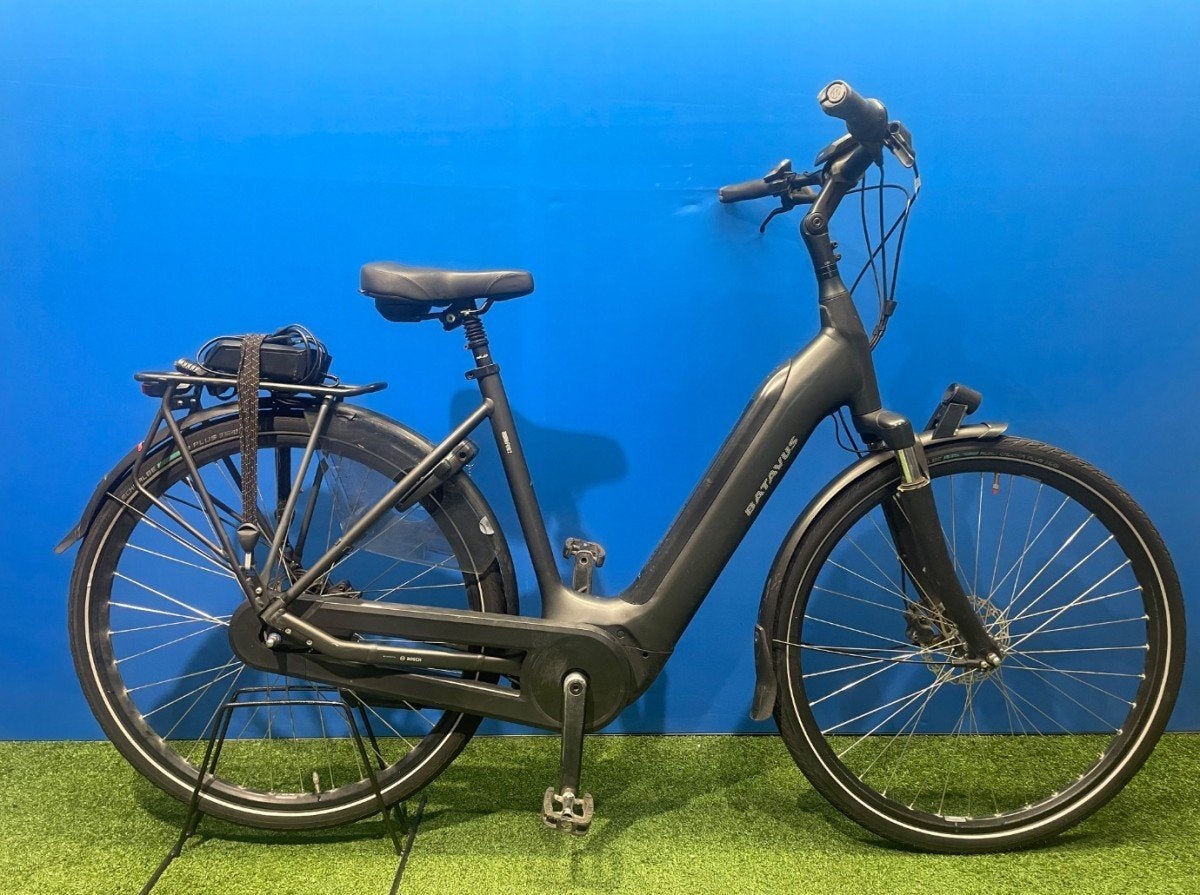 Batavus Finez E-go® Power Dames Smokingzwart mat 53 54cm, Fietsen en Brommers, Fietsen | Dames | Damesfietsen, Ophalen, -, -, Versnellingen