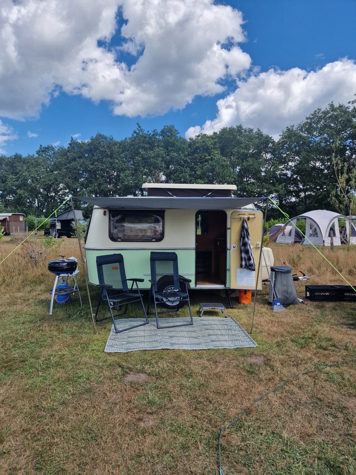 Eriba Pan caravan, Caravans en Kamperen, Caravans, Vast bed, Tot en met 2, Particulier, 4 tot 5 meter