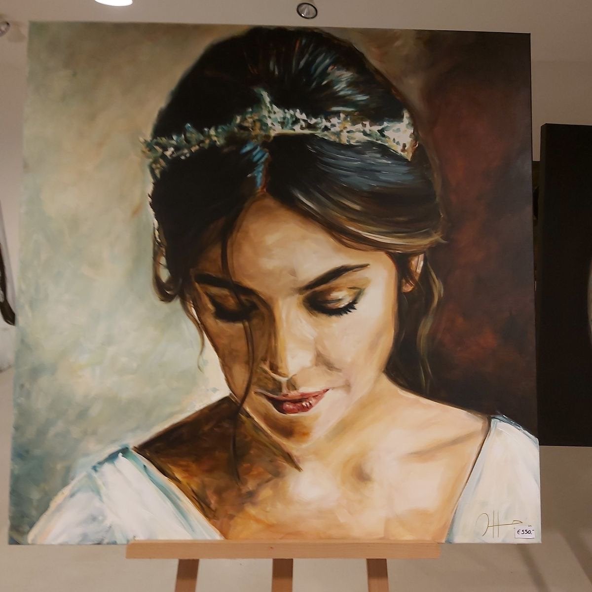 Portret schilderij, Ophalen