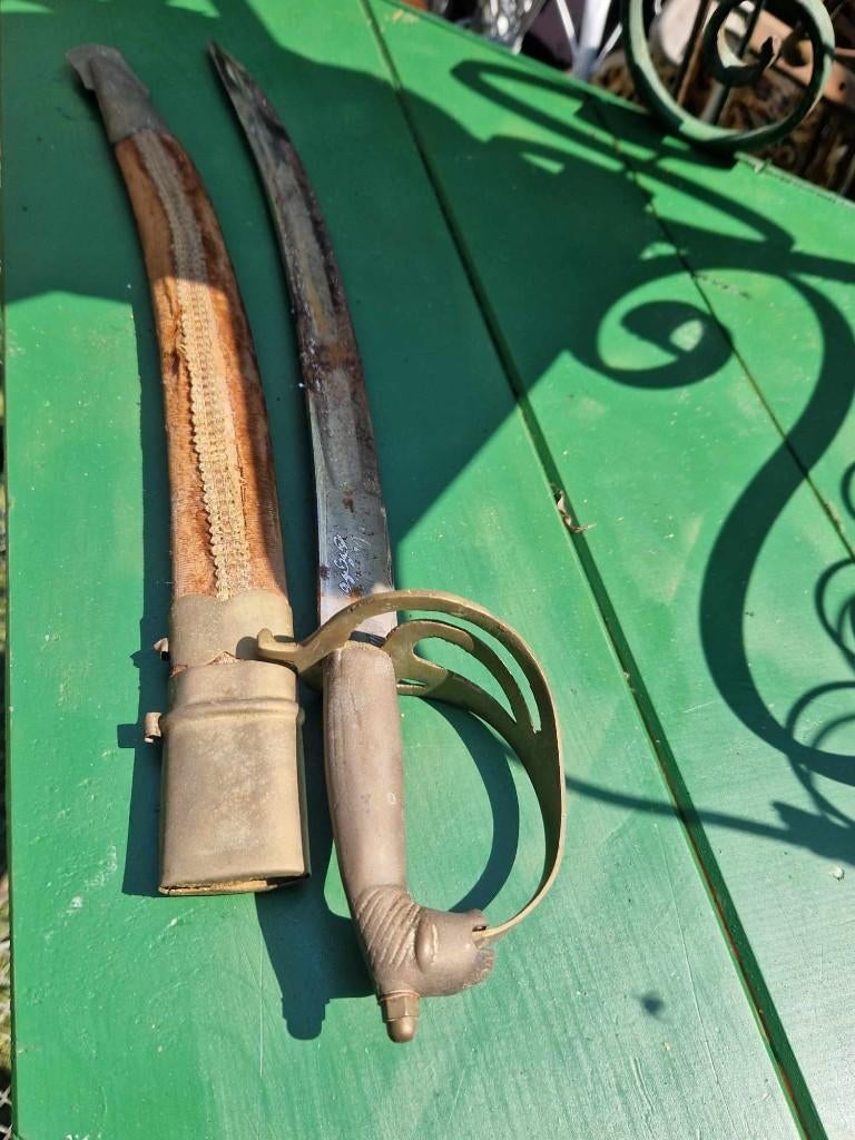 Sierlijk zwaard (kripan) uit Punjab (india) brocante, Ophalen of Verzenden, Gebruikt