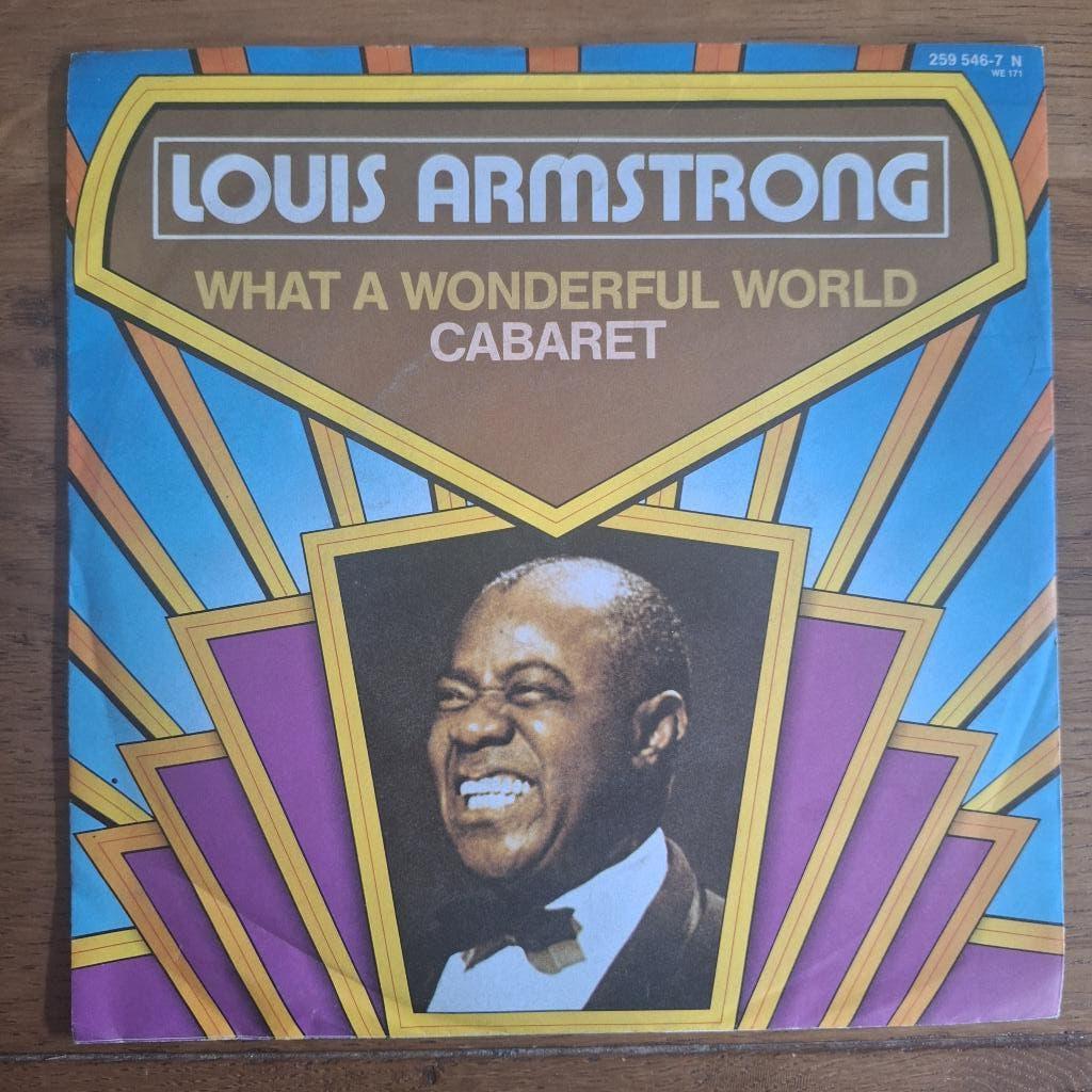 Louis Armstrong - What A Wonderful World (043), Cd's en Dvd's, Vinyl Singles, Ophalen of Verzenden, Gebruikt, Pop