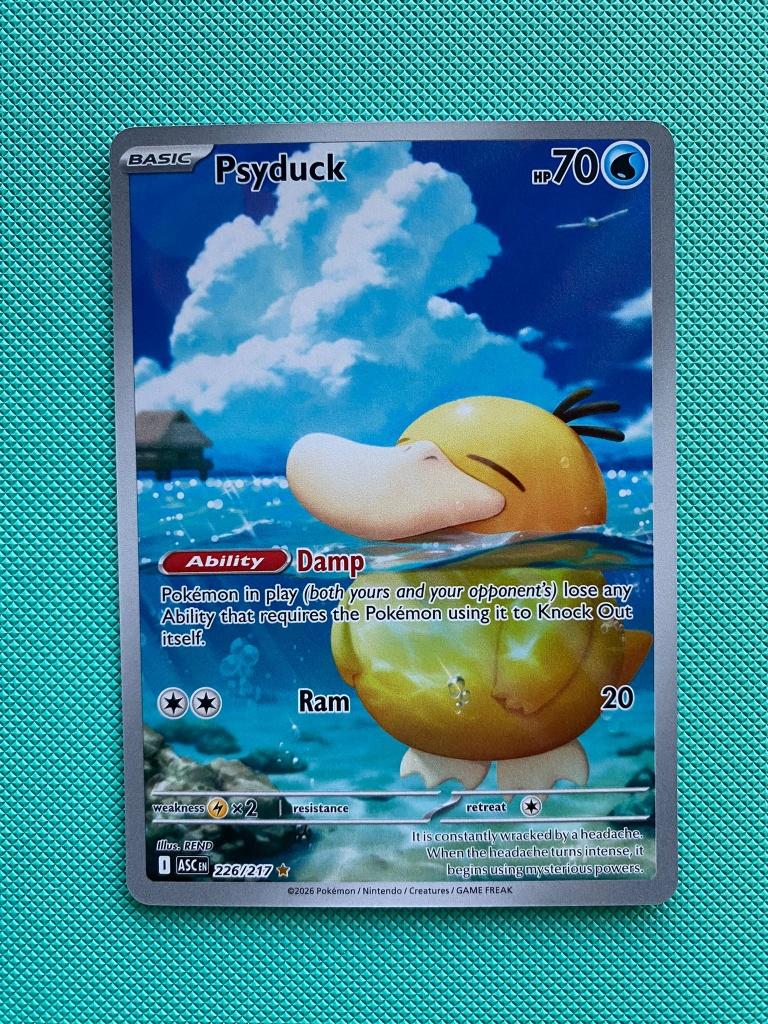 psyduck 226/217 ASC #1, Ophalen of Verzenden, Nieuw, Losse kaart, Foil