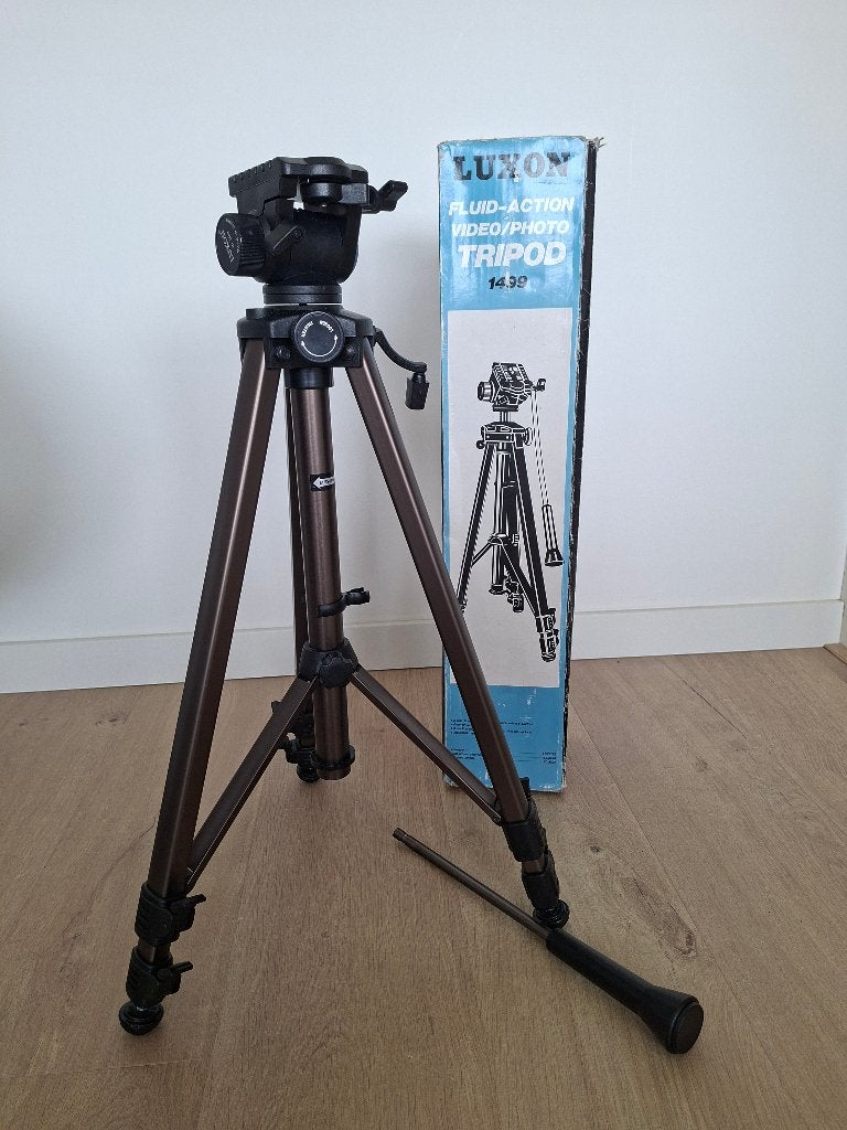 Luxon 3 poot statief Tripod 1499, Overige merken, Zo goed als nieuw, 150 tot 175 cm, Inklapbaar