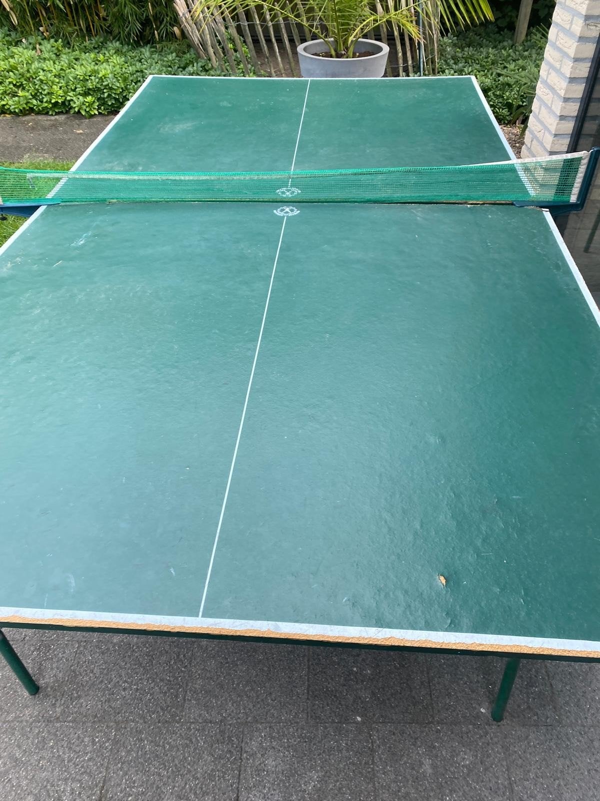 Inklapbare Tafeltennistafel - Gebruikt, Sport en Fitness, Tafeltennis, Ophalen, Gebruikt, Tafel Outdoor, Inklapbaar