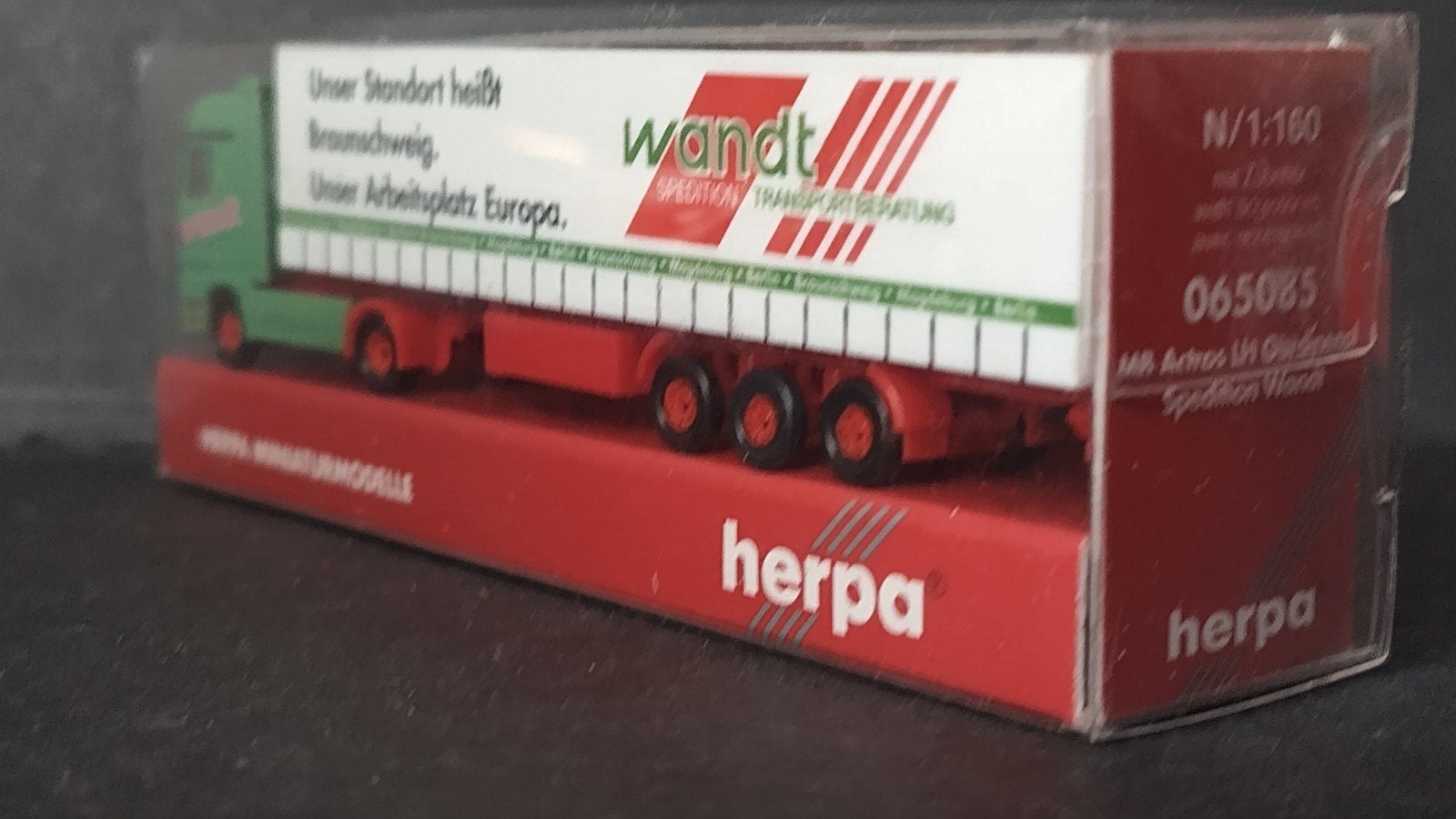 Mercedes Benz Actros Wandt Spedition 1:160 Herpa Pol, Hobby en Vrije tijd, Modelauto's | Overige schalen, Verzenden, Nieuw, M