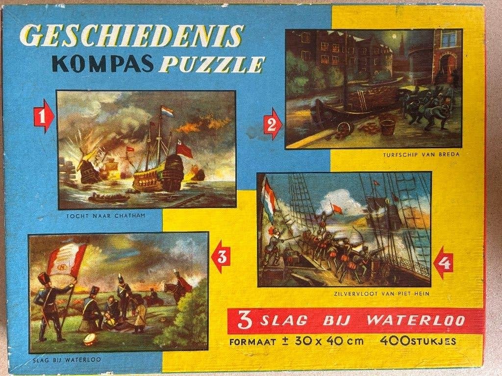 2 Geschiedenis Kompas Puzzels, Ophalen, 500 t/m 1500 stukjes, Gebruikt, Legpuzzel