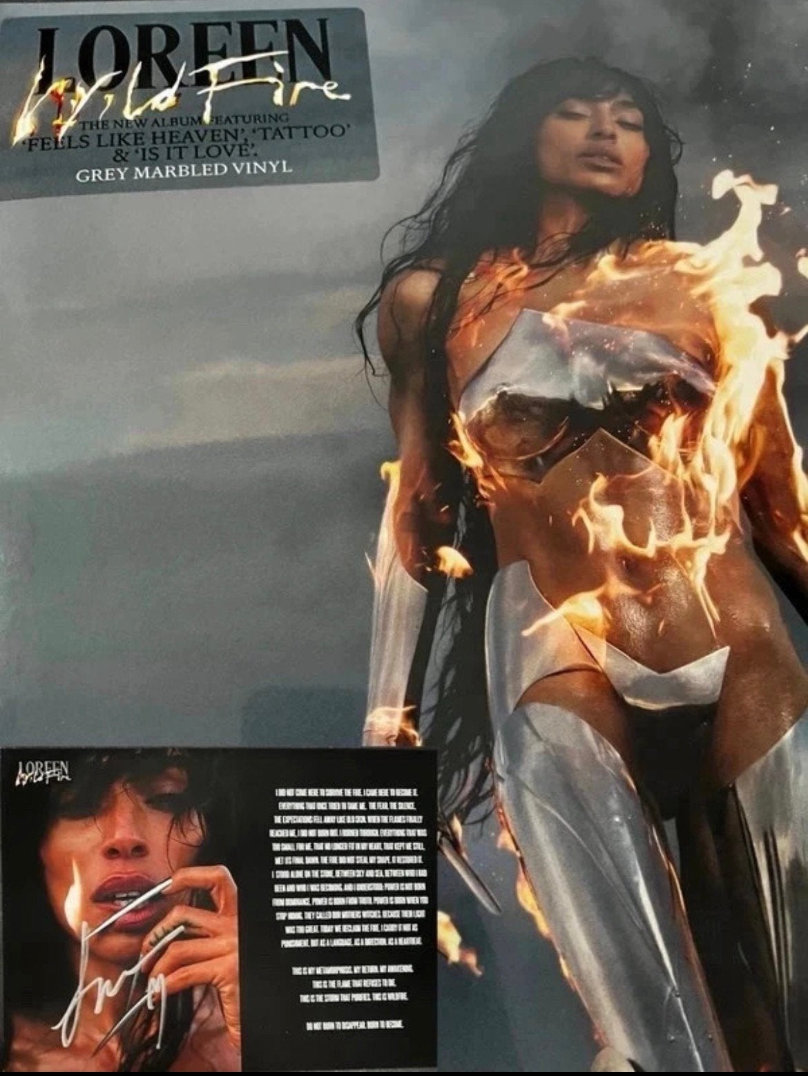 Loreen - Wildfire Grey Marbled LP vinyl gesigneerd, LP, Gesigneerd, Nieuw in verpakking, Verzenden