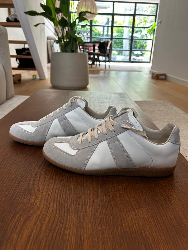 Maison Margiela Replica GATs - Wit/Grijs, Wit, Nieuw, Ophalen of Verzenden, Sneakers of Gympen