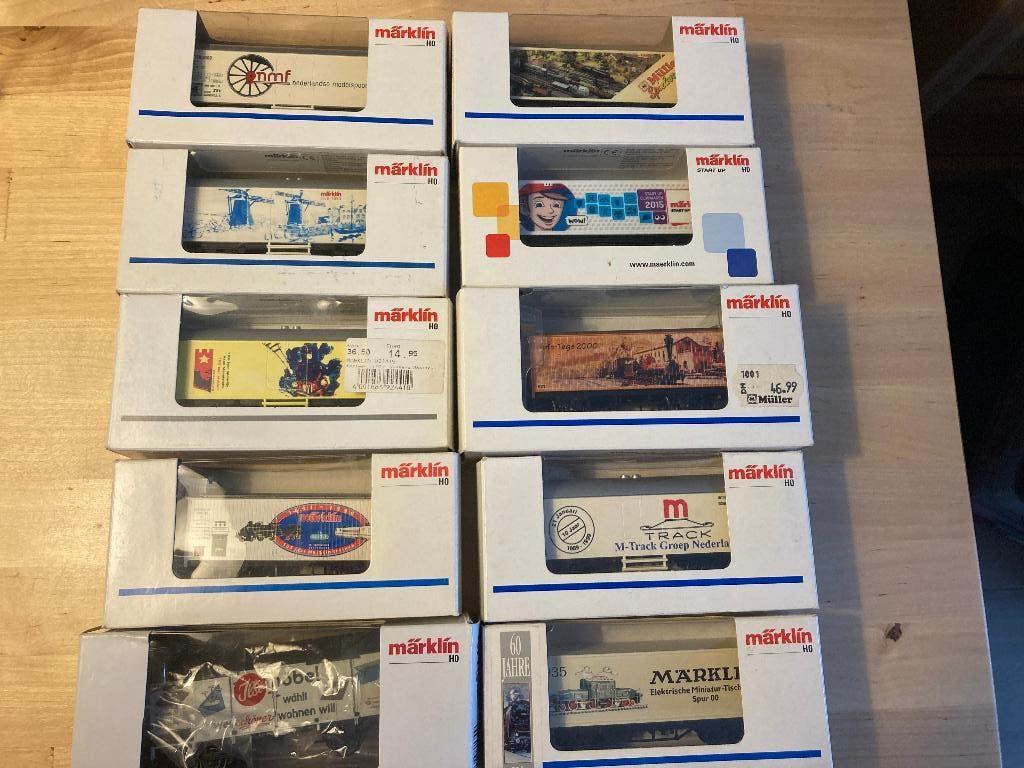 Marklin set 10x, Wisselstroom, Gebruikt, Wagon, Ophalen of Verzenden