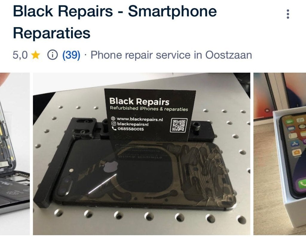 Smartphone Reparaties in Oostzaan: Black Repairs, Ophalen of Verzenden, Nieuw, Zwart, 128 GB