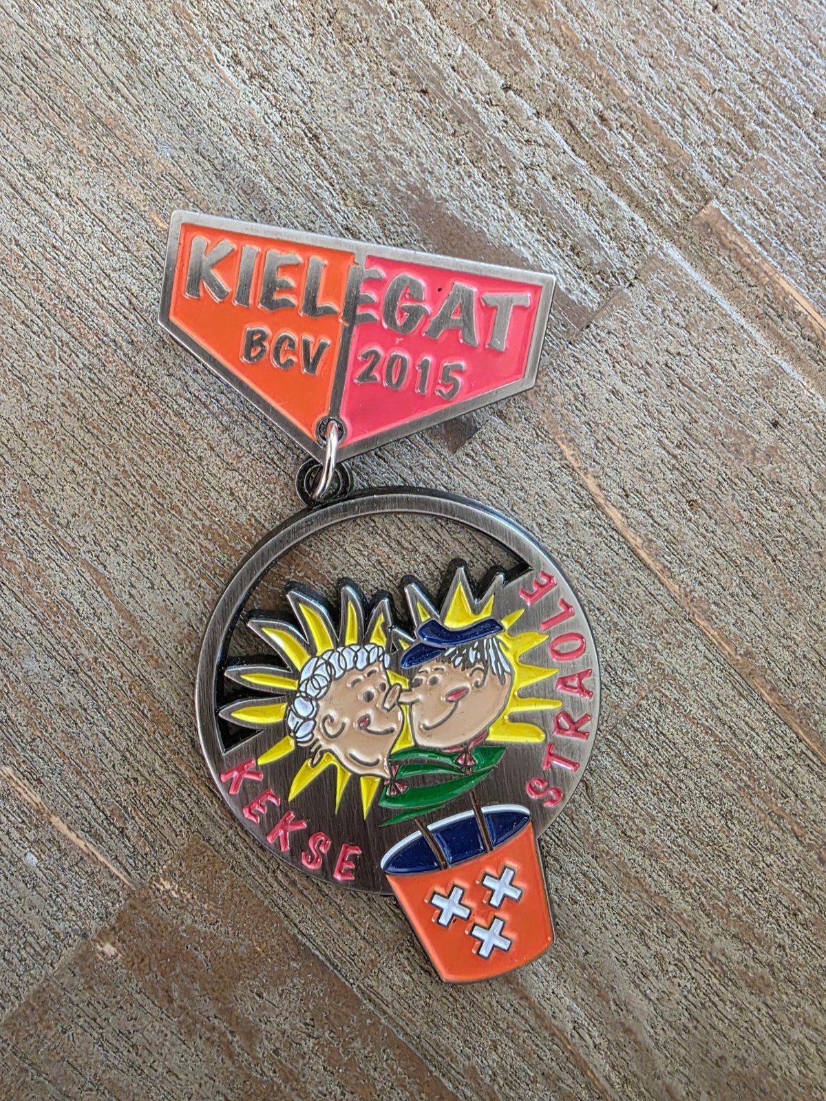 Carnaval badge KIELEGAT BCV 2015 - Uniek verzamelitem, Ophalen of Verzenden