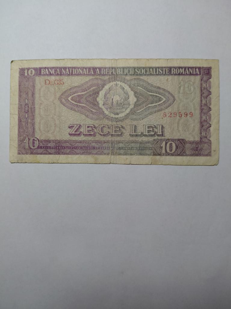 Roemenië 10 lei 1966, Postzegels en Munten, Bankbiljetten | Europa | Niet-Eurobiljetten, Ophalen of Verzenden, Overige landen