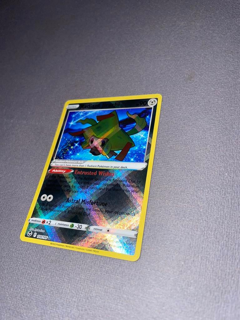 Radiant Jirachi mint pokemon, Ophalen of Verzenden, Nieuw, Losse kaart, Foil