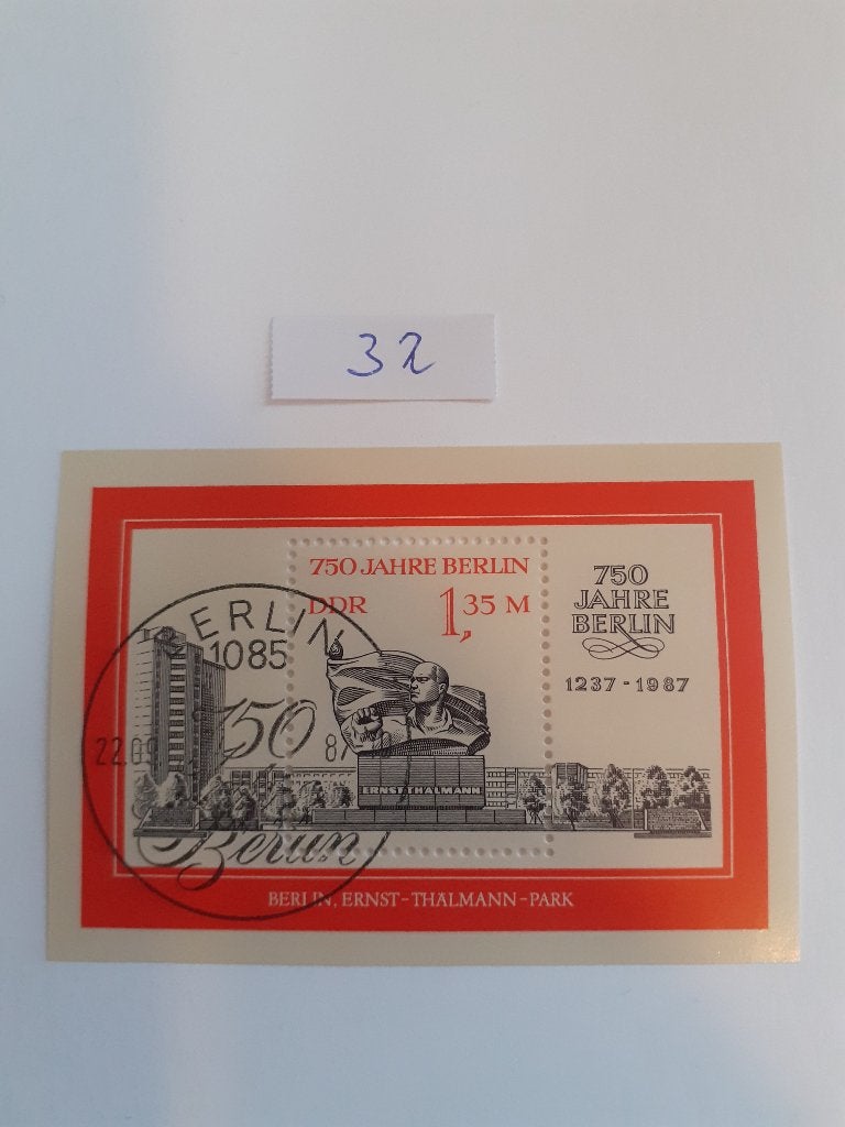 DDR, Postzegels en Munten, Verzenden, Overige landen, Gestempeld