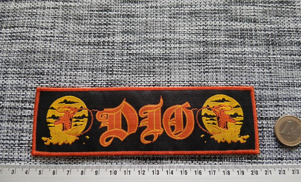 DIO  zeer mooie  zeldzame strip patch 20 holy diver 5x17cm, Verzenden, Nieuw, Kleding
