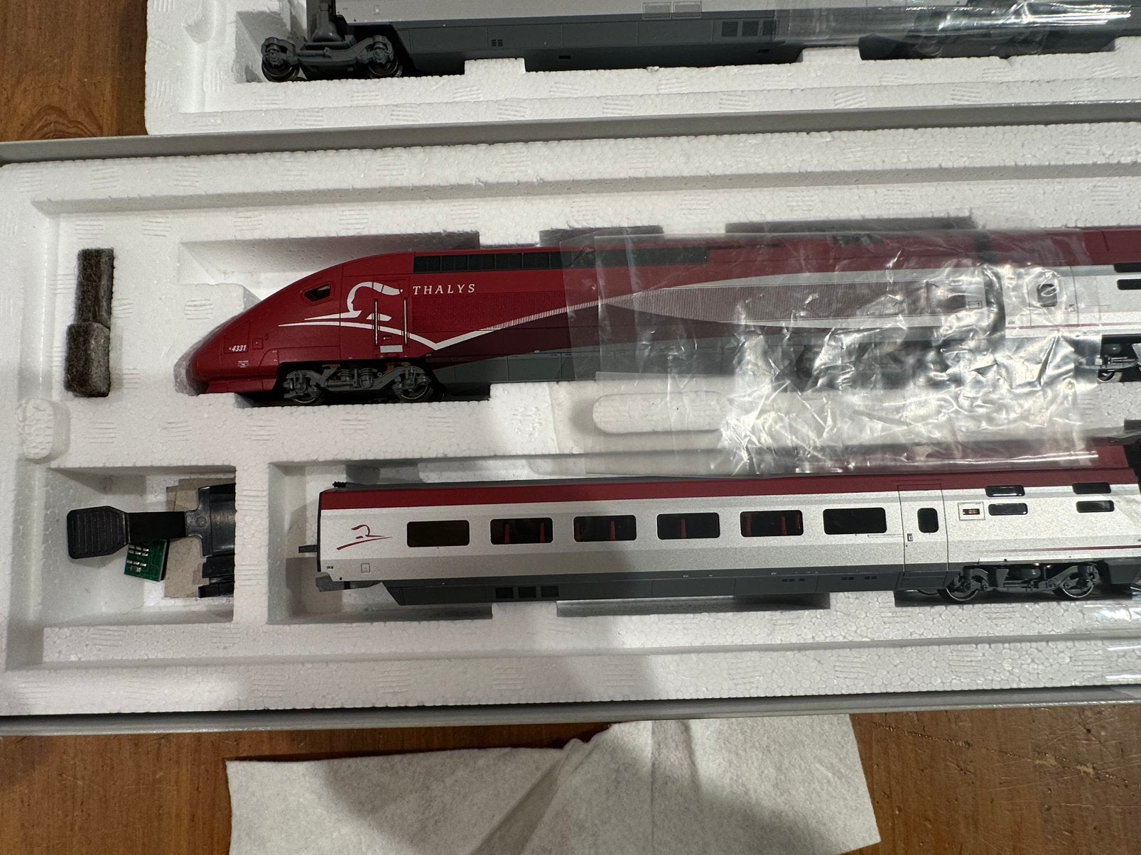 Trix H0 22371 23466/67/68 Thalys hogesnelheidstrein, Gelijkstroom, -, Ophalen of Verzenden, Zo goed als nieuw