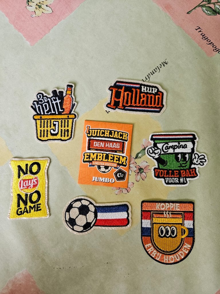 Jumbo juich jack 6x embleem + 1 Den Haag embleem, Jumbo, Ophalen of Verzenden