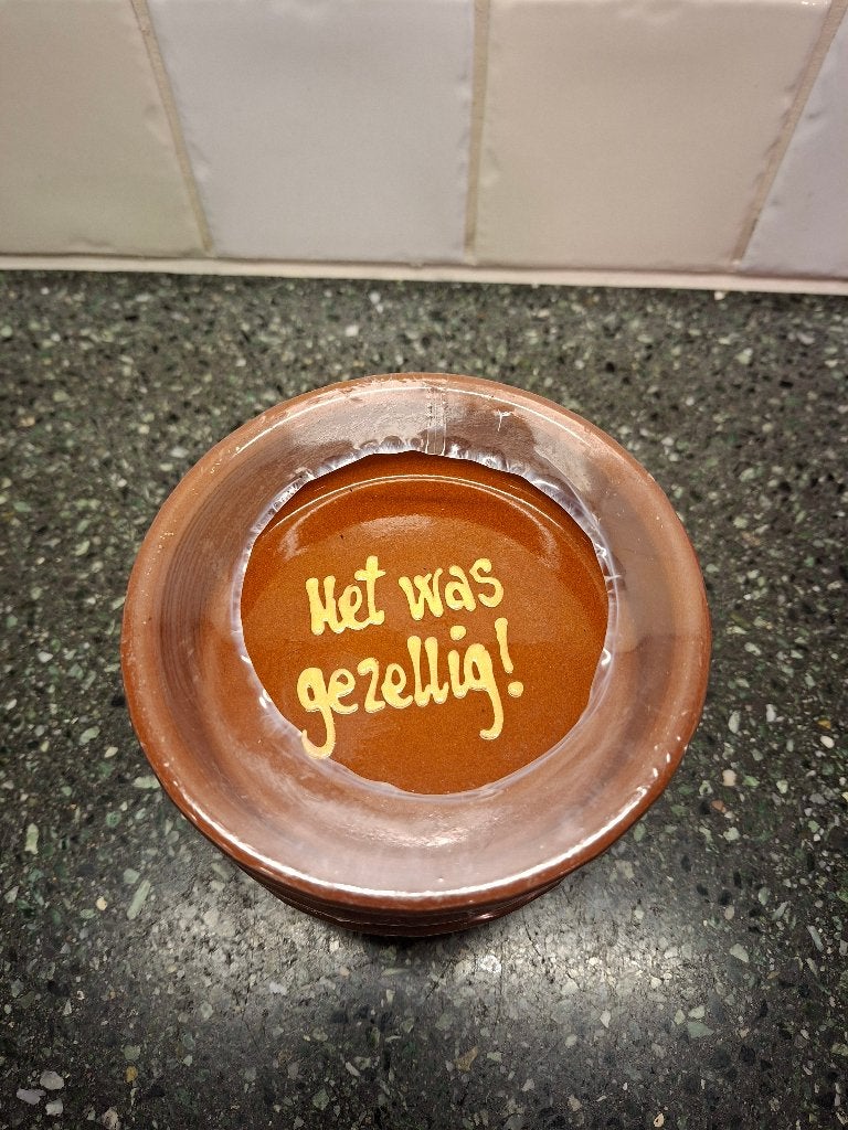 tapas schaaltjes Het was gezellig!, Nieuw, Ophalen of Verzenden, Schaal of Schalen, Overige stijlen