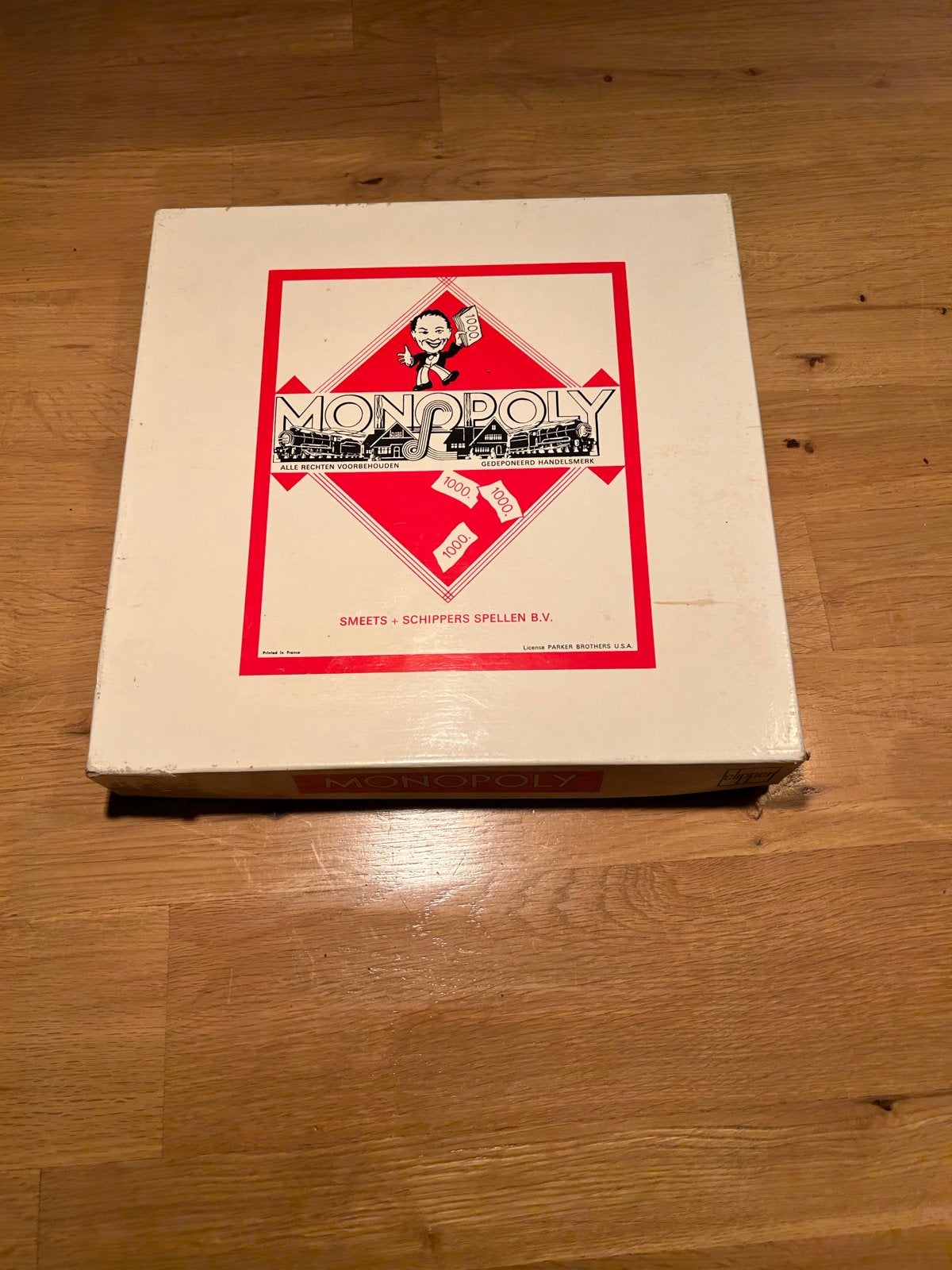 Vintage Monopoly Bordspel - Smeets Schippers Spellen B.V., Drie of vier spelers, Ophalen, Gebruikt