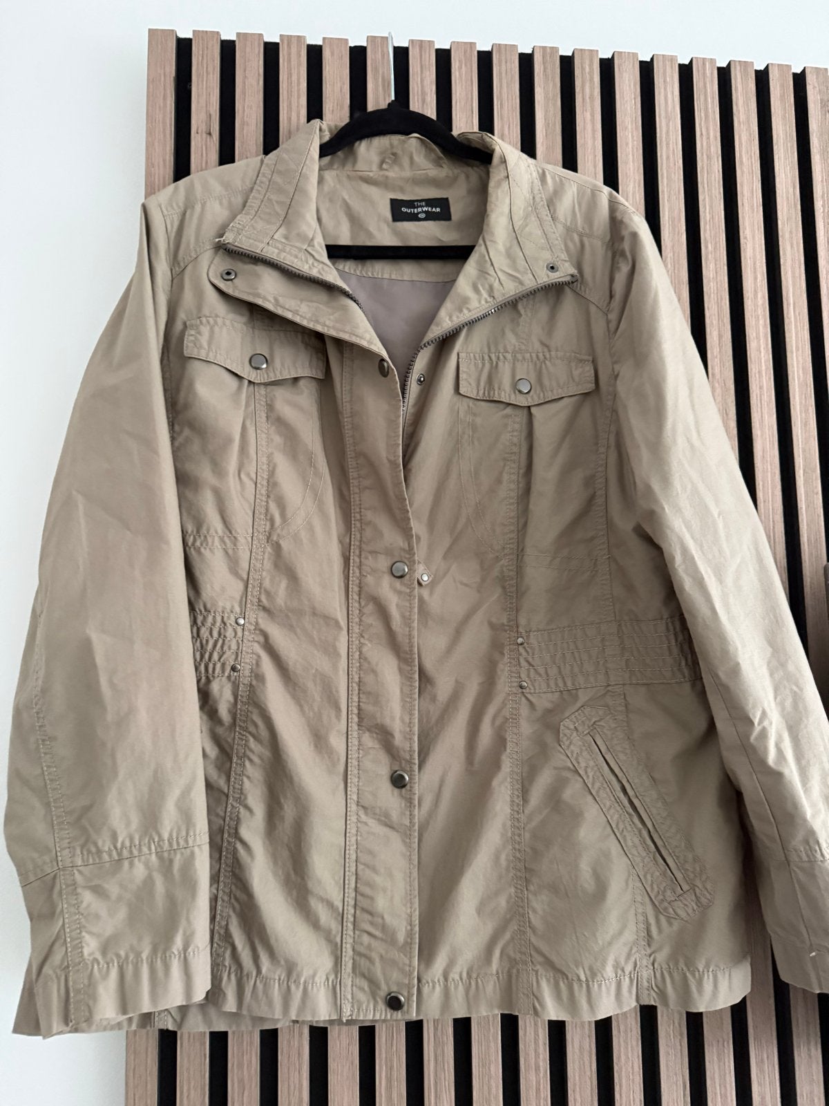 Zomerjas The Outerwear C&A Maat 48 Beige, Ophalen of Verzenden, Gedragen, Maat 46/48 (XL) of groter, Beige