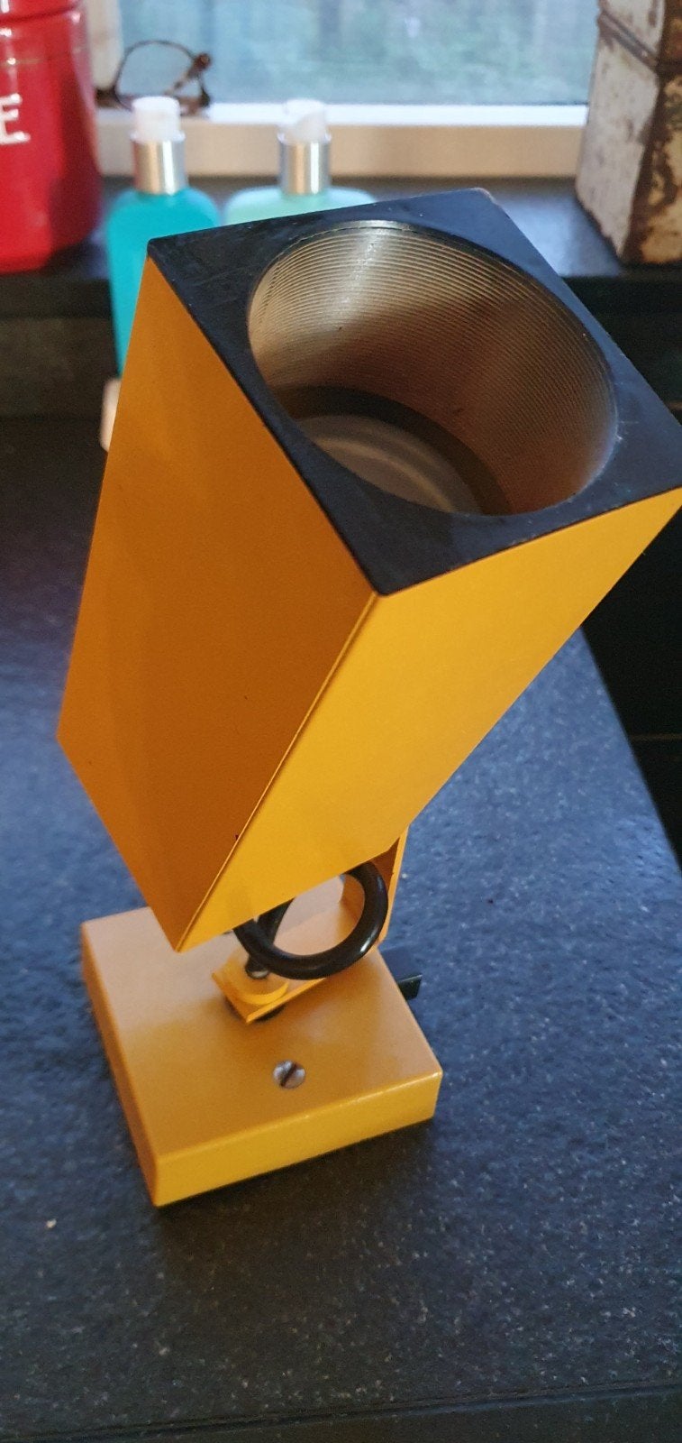 Vintage gele Philips spotlamp spotje cube kubus jaren 70, Verzamelen, Retro, Ophalen of Verzenden, Huis en Inrichting