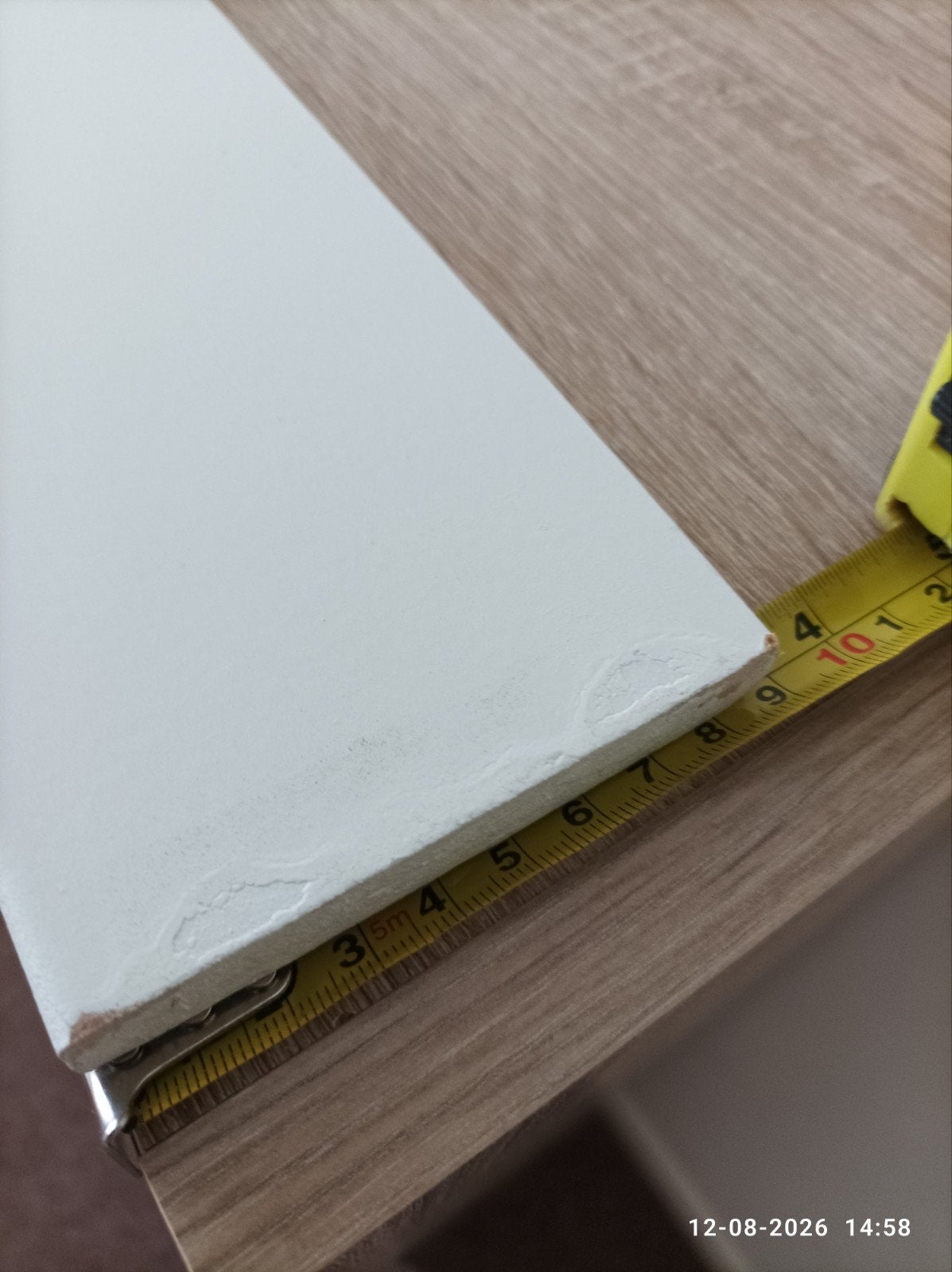 4 mdf plinten elk 245cm lengte in witte grondverf, Ophalen, Nieuw, Mdf, 200 tot 250 cm