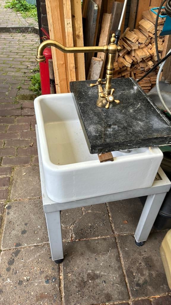 Buiten wasbak met kraan, Ophalen of Verzenden, Gebruikt